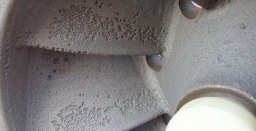 Wirnik pompy po piaskowaniu